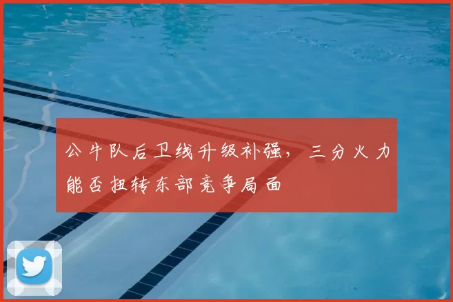 公牛队后卫线升级补强，三分火力能否扭转东部竞争局面